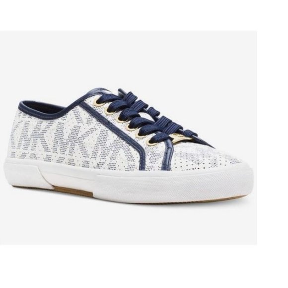 MICHAEL Michael Kors Shoes - Michael Kors Boerum Sneaker in White/Navy